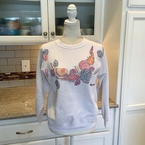 Catalina Island Vintage Hanes White Crewneck California Seashells Sz Medium